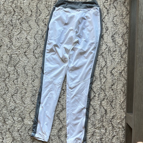 Nike track pants XS white with gray accent with side pockets - Picture 3 of 7